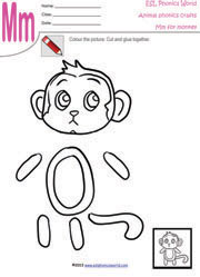 Mm-monkey-craft-worksheet